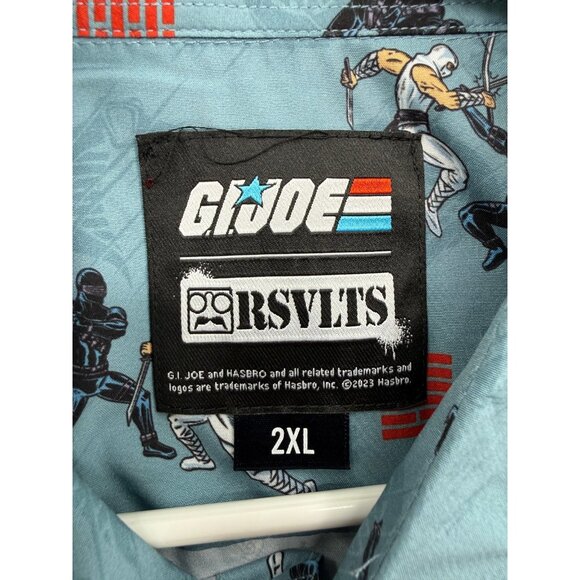 RSVLTS x GI Joe Arashikage Showdown AOP Shirt Kunuflex Mens 2XL NWT - Picture 3 of 6